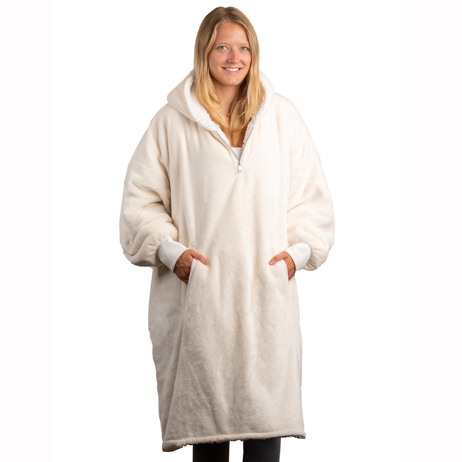 Oversized Blanket Hoodie | Ivory Cream